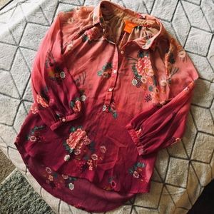 Joe Fresh Floral Pink Top